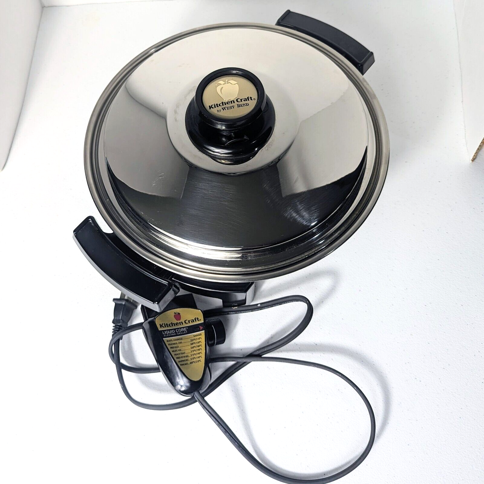 Kitchen Craft West Bend Liquid Core Electric Skillet~11.5