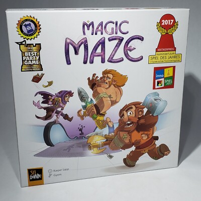 Magic Maze Board Game by Sit Down Luma Best Party Game Award Age 8+ Complete NOB