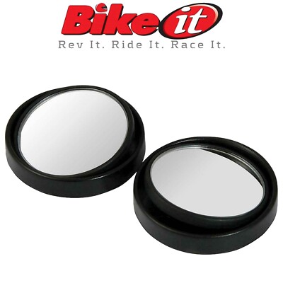 New BikeIt pair of blind spot adjustable Mirrors motorcycle scooter learner