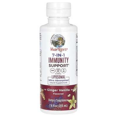 7-in-1 Immunity Support Liposomal, Ultra Absorption, Ginger Vanilla, 7.6 fl oz