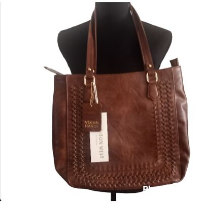 Madison West Vegan Leather Shoulder Bag