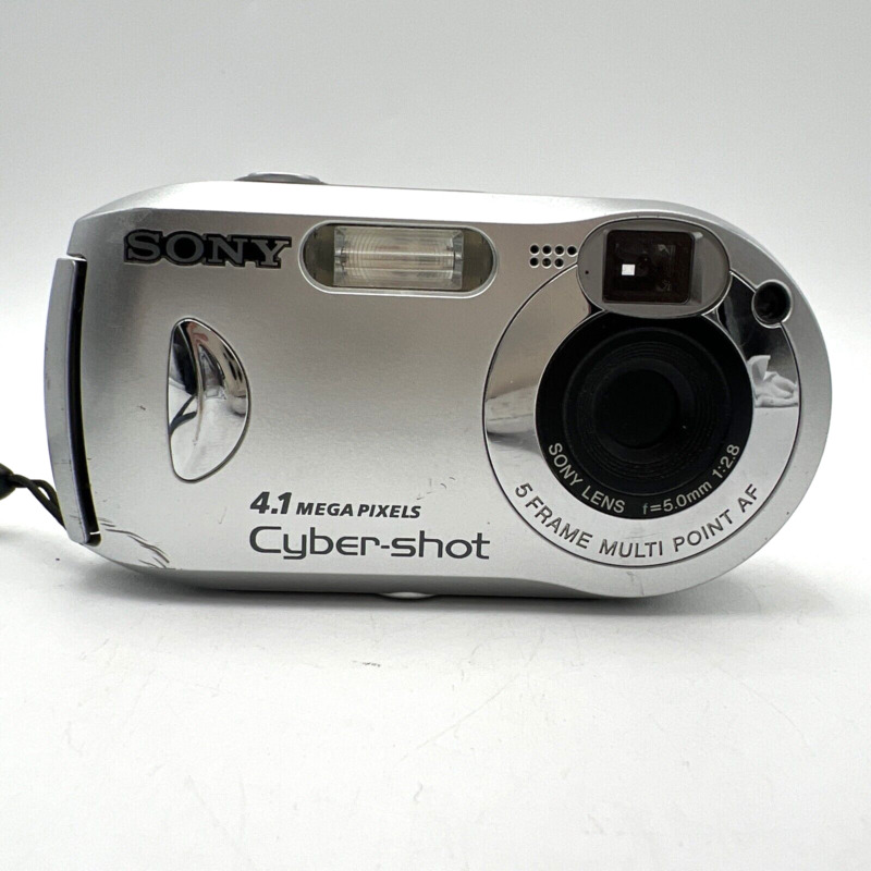 Sony Dsc-P41 Cyber-Shot 4.1mp Digital Camera Silver Read
