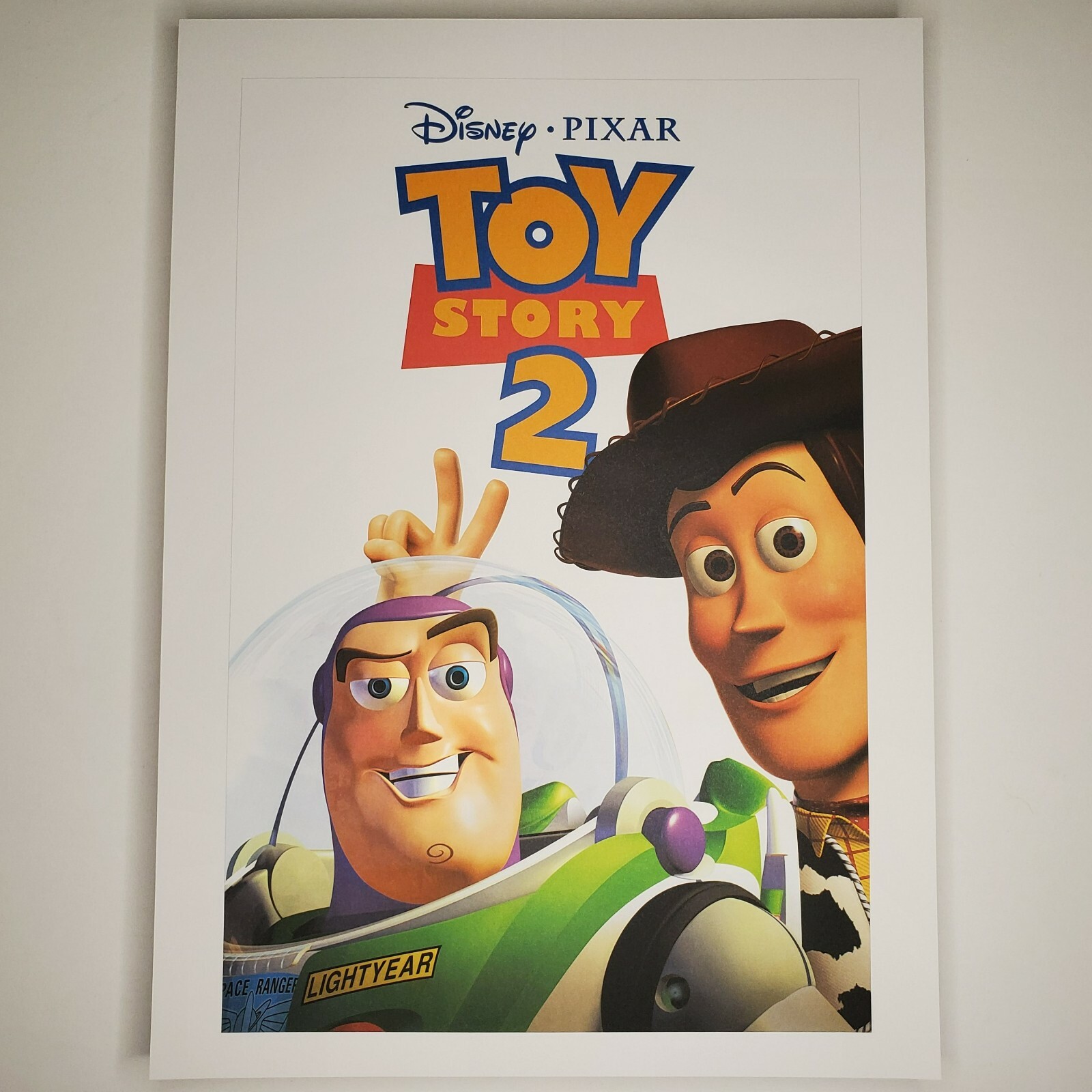 Toy Story 2 Movie Poster Authentic Disney Pixar Lithograph