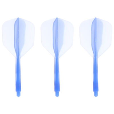 3PCS Integrated Dart Flight And Shafts Big Wing Shape Transparent Darts Durable
