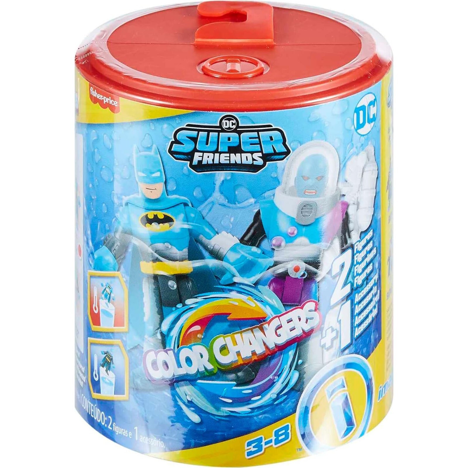 Набор для смены цвета Fisher Price Imaginext DC Super Friends с Бэтменом и мистером Фризом