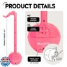 Otamatone Classic [English Edition] Hot Pink Japanese Electronic Musical Instrument Portable Synthesizer from Japan Maywa Denki for Children and Adults Gift