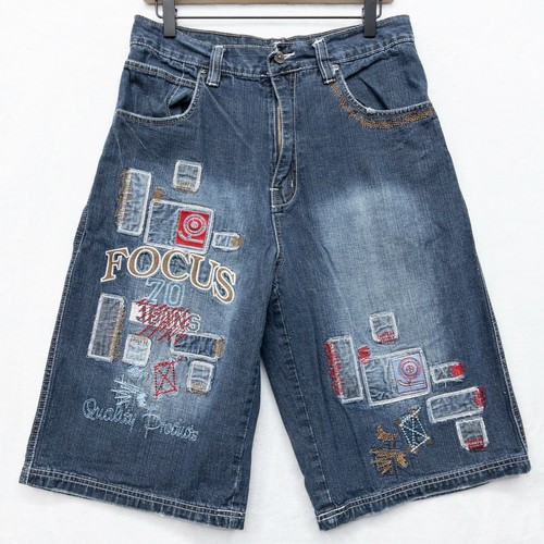 【HI FI FNK】Heart Vintage Bermuda Denim HI FI FNK】Heart Vintage Bermuda Denim