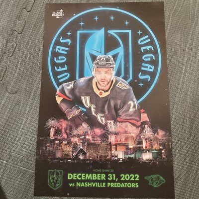 Vegas Golden Knights vs Islanders 12/31/22 Alec Martinez Game Day Poster Program