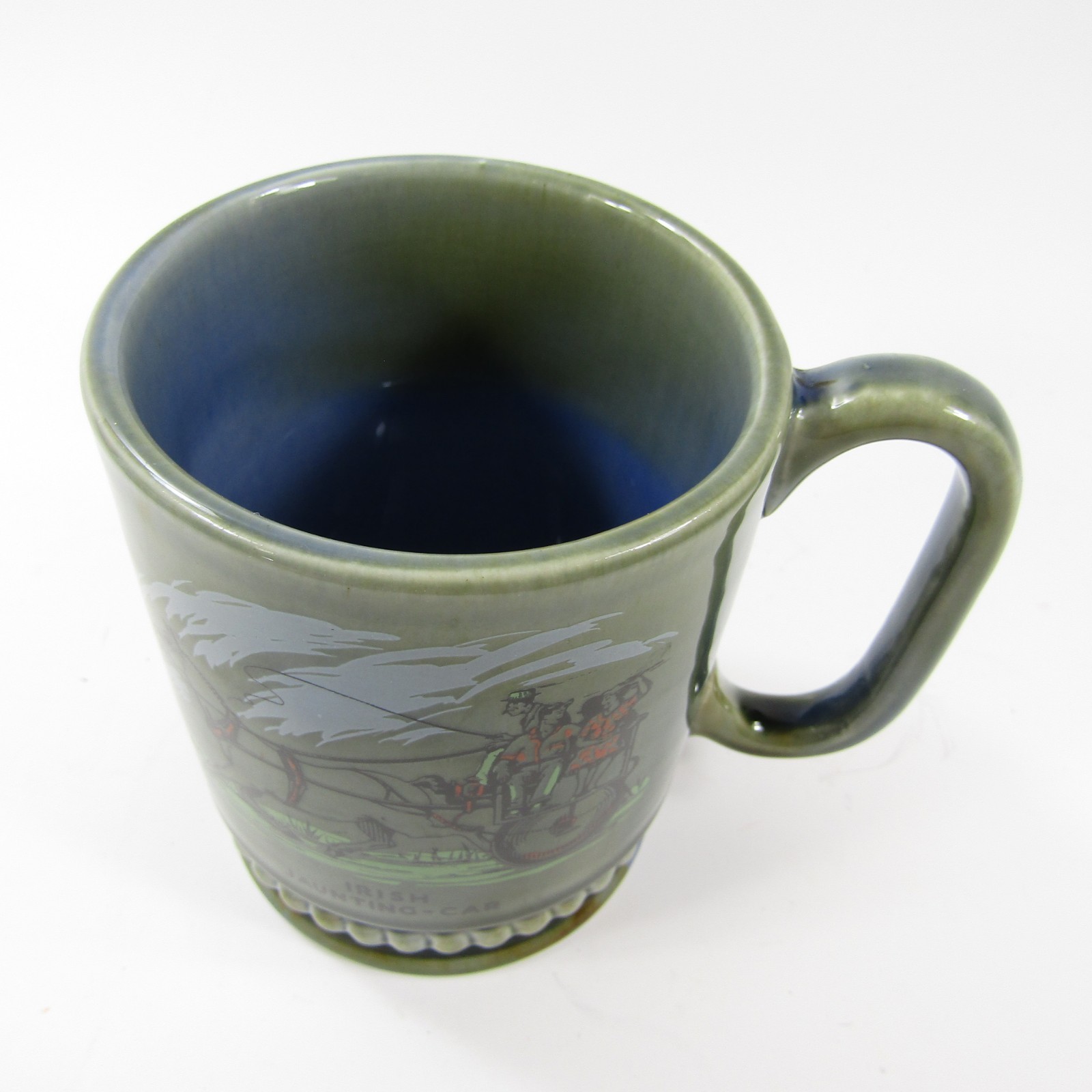 Wade Irish Porcelain IRISH JAUNTING CAR Design 12 oz Handled Mug IRELAND
