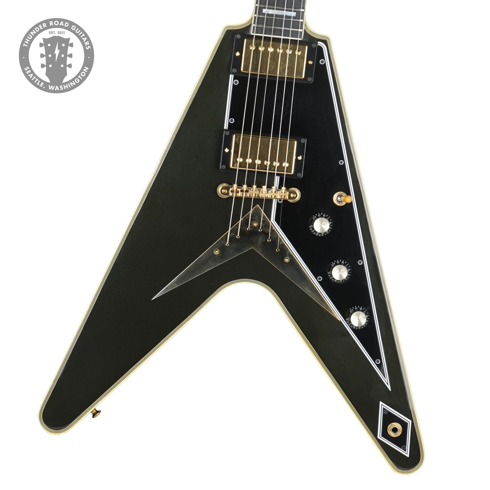 ギター Gibson Flying V Custom 2007 Gibson Custom Shop Flying V Custom Gunmetal | eBay