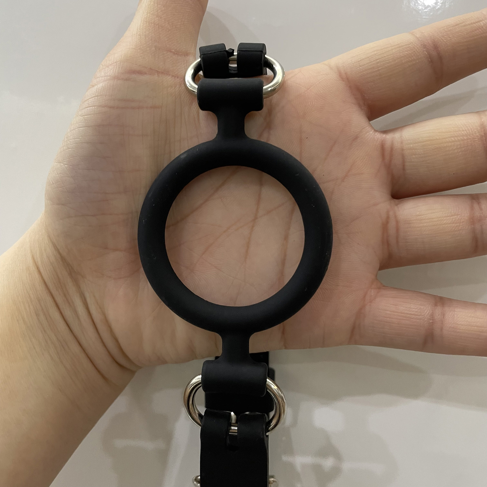 Silicone Open Mouth Gag Bondage Restraints O Ring Gag Plug BDSM Slave Roleplay