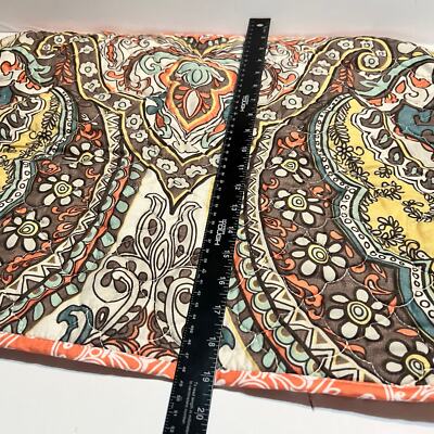 Home VCNY (2) Quilted pattern paisley pillow shams bedding decor shabby chic pic