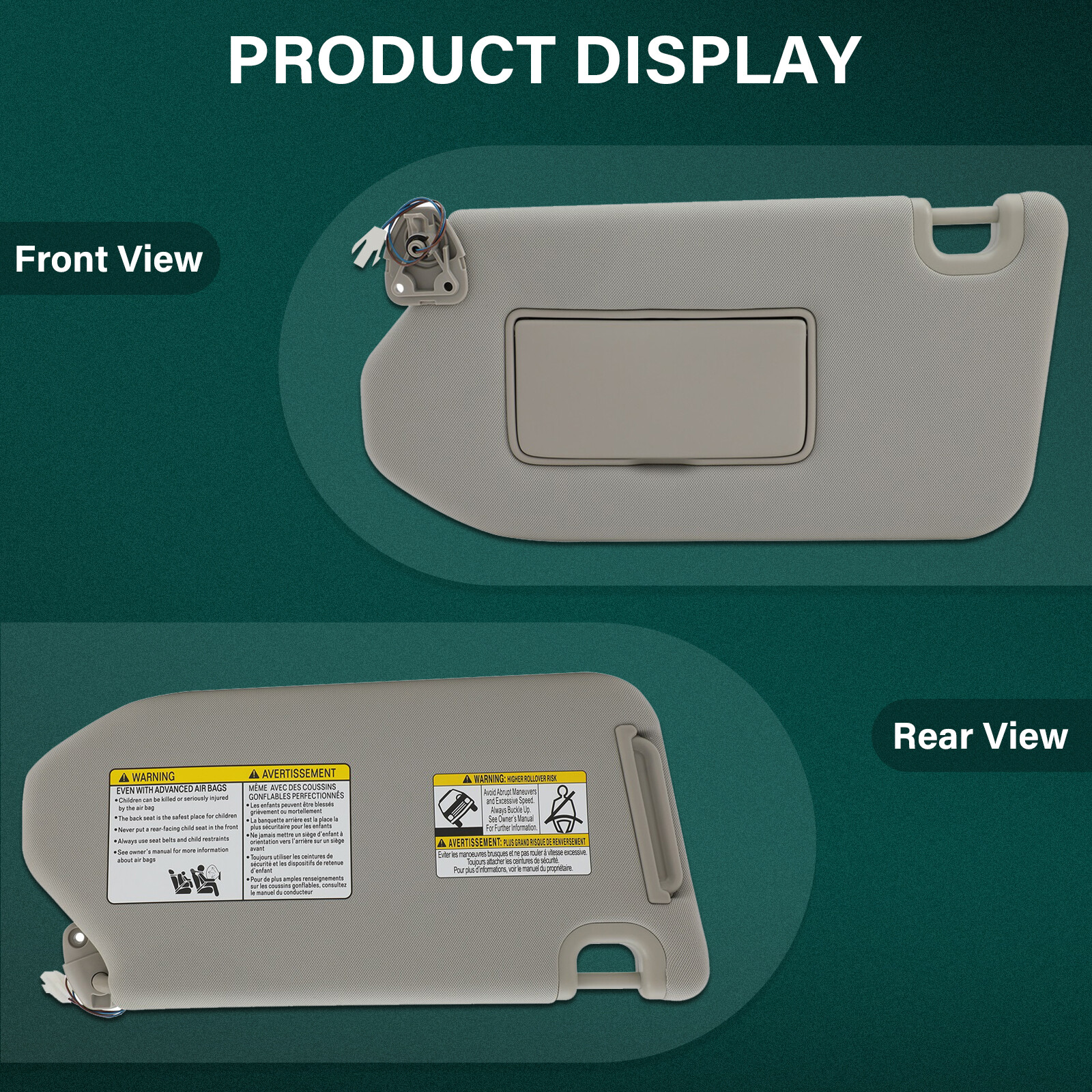 その他 B881135 For INFINITI JX35 QX60 Pathfinder Sun visor Shade Left