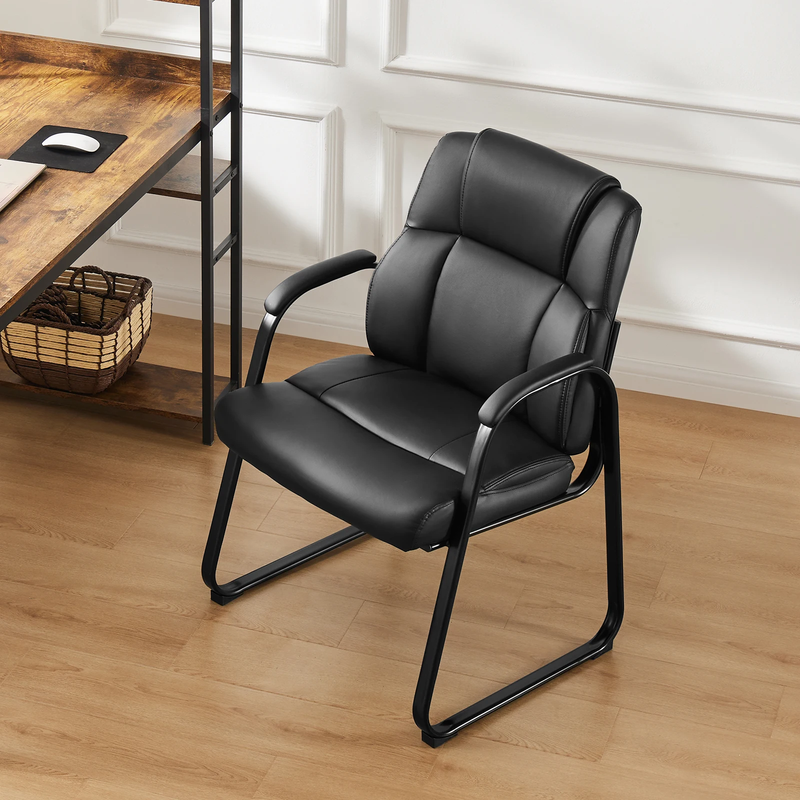 Ergonomic Gaming Chair, Padded Backrest, Waterproof PU Leather, Sponge Cushion
