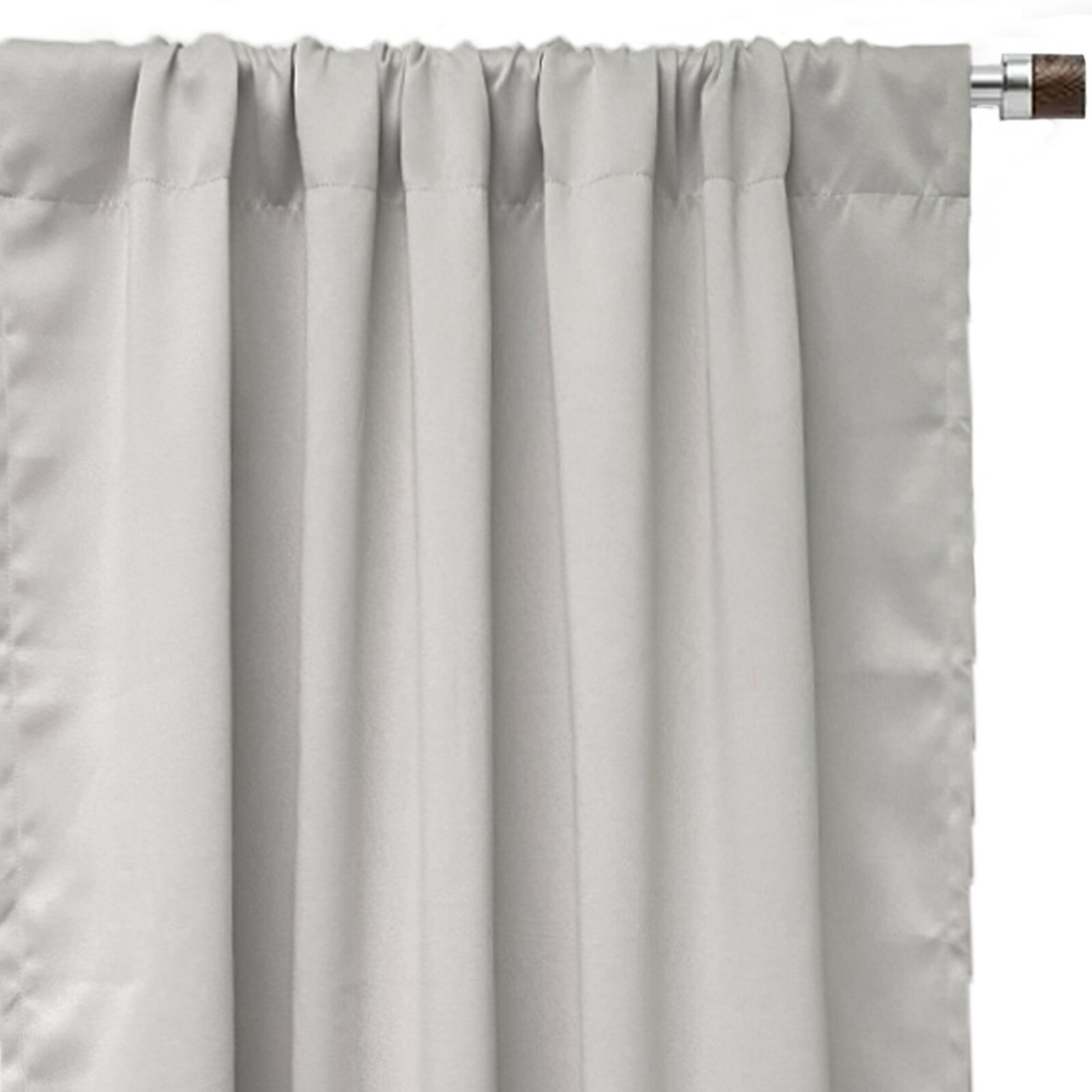 YCC Linens - Blackout Polyester Curtains with Rod Pockets 2 Panels