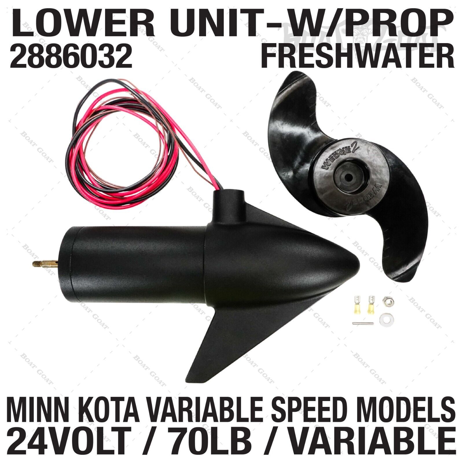 Minn Kota Lower Unit w/ Prop Kit - 70lb / 24 Volt / Variable Minn Kota Lower Unit w/ Prop Kit - 70lb / 24 Volt / Variable