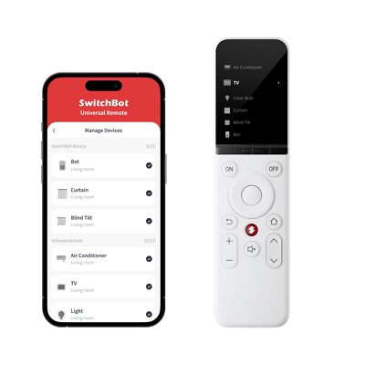 Multi-Use Smart Universal Remote Control with Customized App, Hub Required, C...