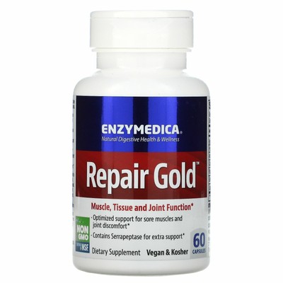 Enzymedica Repair Gold 60 капсул без казеина, без молочных продуктов, без яиц,