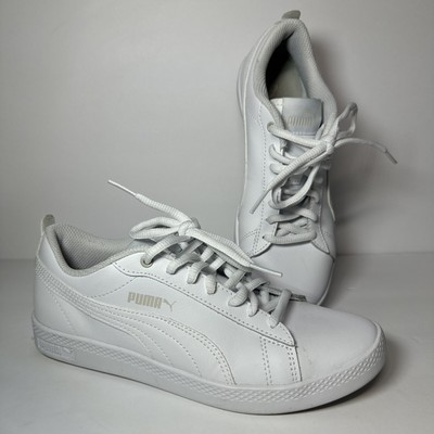 Puma Smash Wns v2 L Woman Sneaker Sport Shoes White 365208-04. Used Once  Sz 6