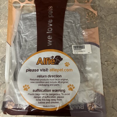 Alfie Pet Sling Carrier Bag Gray Navy Blue Medium size Dogs