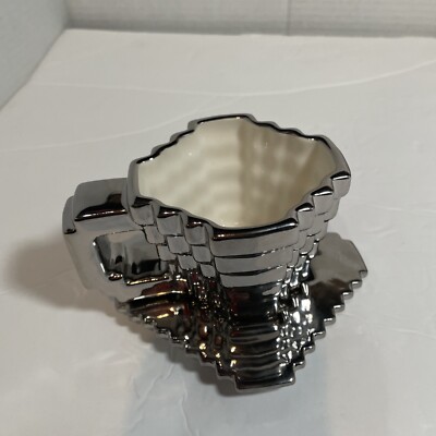Ceramic Coffee Mug Cute Mosaic Design Decorative Cloud Mug Chubby 10oz Silver
