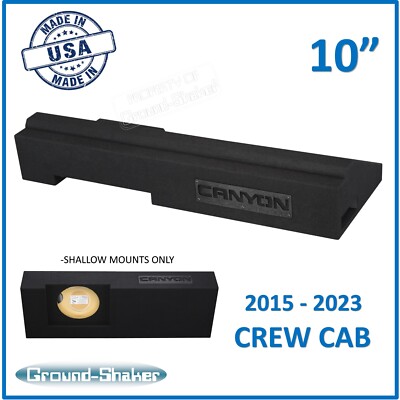 Gmc Canyon 10'' Ported Sub Box / Single 10'' Vented Sub Box / 2016 Box