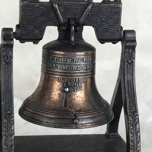 Vintage Die Cast Miniature Metal Pencil Sharpener Liberty Bell