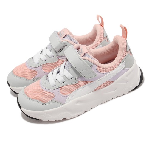 Кроссовки для дошкольного бега Puma Trinity AC PS Rose Dust Grey Orange Kids 390839-04