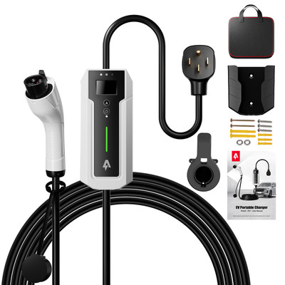 ANDEMAN Level 2 EV Charger 32Amp 7.6KW Portable and Wall 240V Scheduled Charging