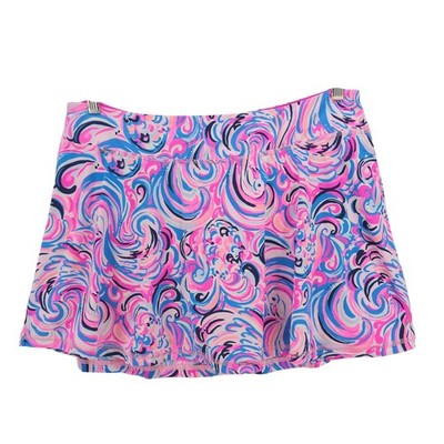 LILLY PULTIZER Women’s LUXLETIC AILA Pink Skort Size XL Flamingoals Raz Berry