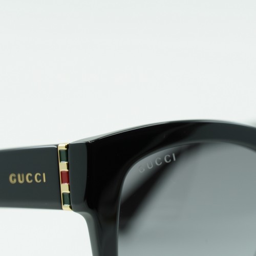 Pre-owned Gucci Gg0459s 001 Black/grey 54-19-145 Sunglasses Authentic In Gray