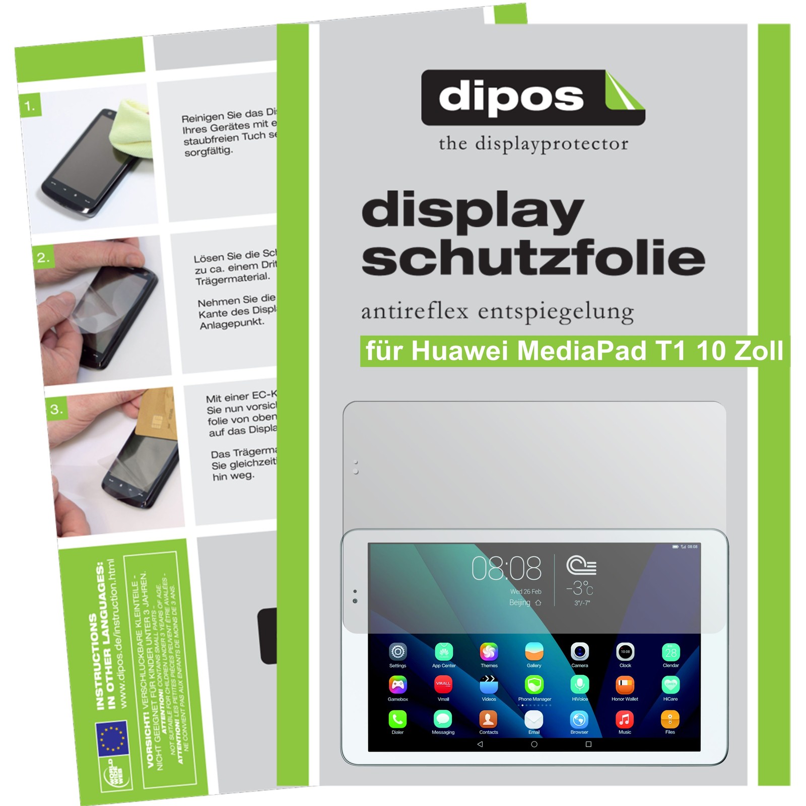 6x Displayschutzfolien Für Hizek Q8 – Kratzfeste Crystal Clear Folien