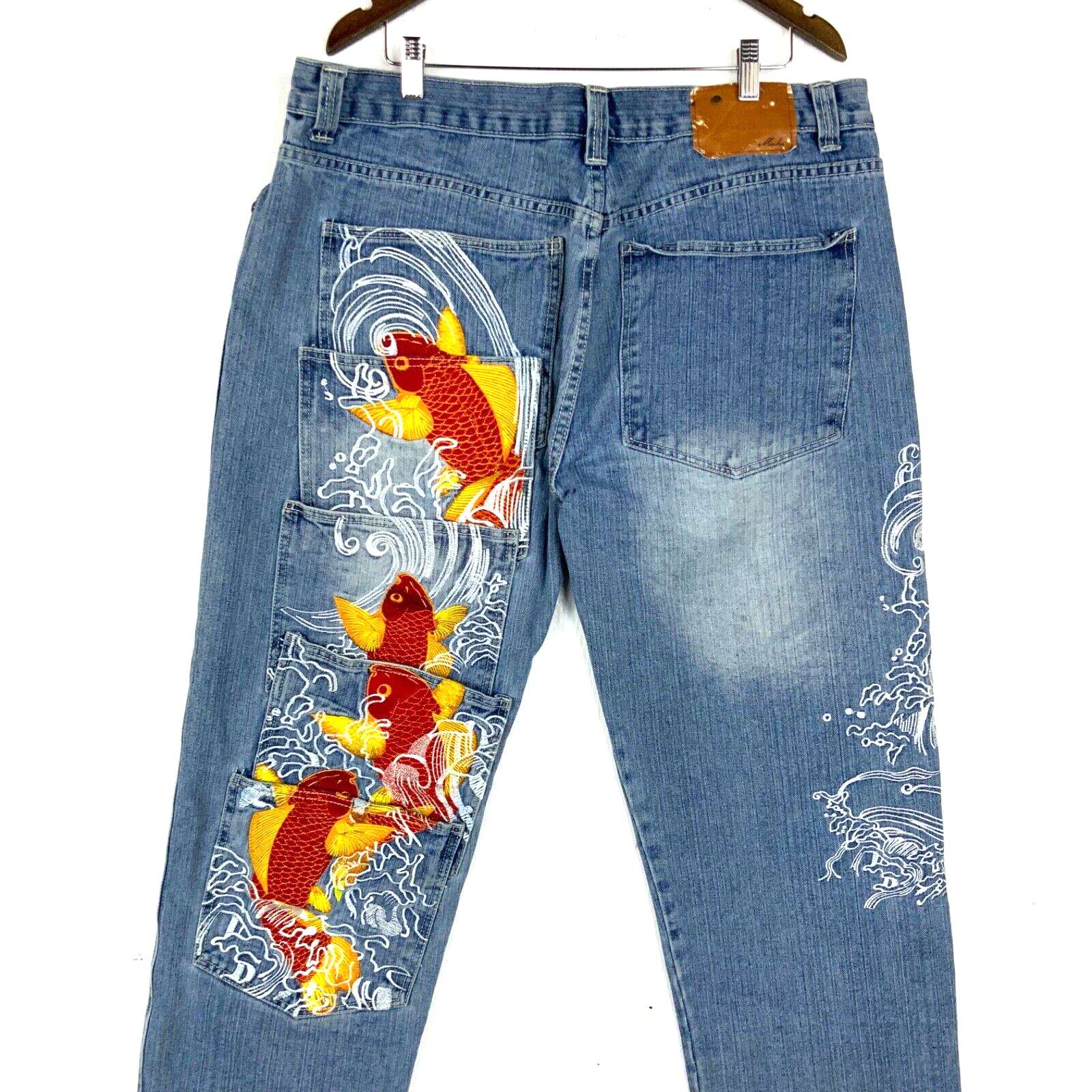 00s japanese denim jeans 和柄　y2k 00s japanese denim jeans 和柄 y2k - メルカリ