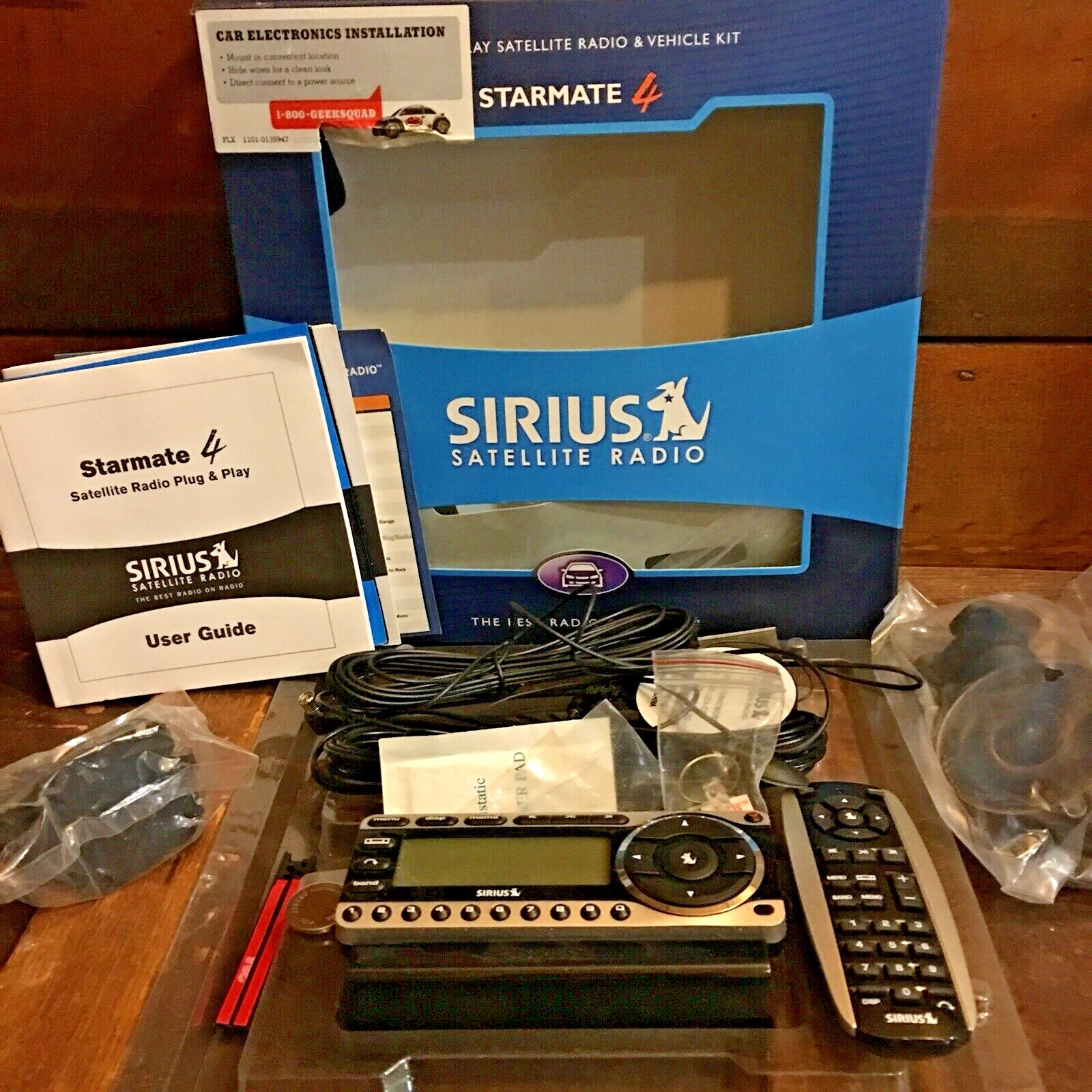 SiriusXM Starmate 4 ST4-TK1 Sirius Satellite Radio w/Vehicle Kit Open Box
