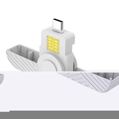 Card Reader Foldable DOD Type C Common Access CAC Smart Card Reader SIM Card/IC