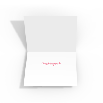 Golf Ball Christmas Card - Sports Christmas Cards - 10015