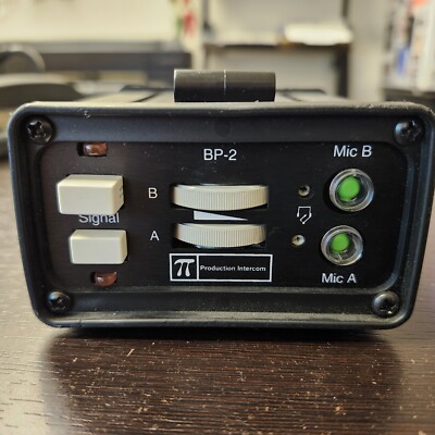 Production Intercom BP-2 Two-Channel Belt Pack Portable Headset Station