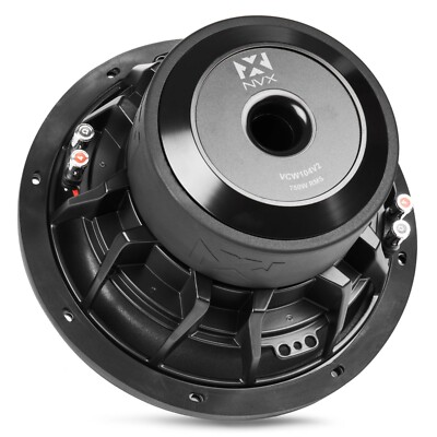 NEW!! NVX 1500 Watt 10" Dual 4 Ohm VC SERIES Car Audio Subwoofer | VCW104