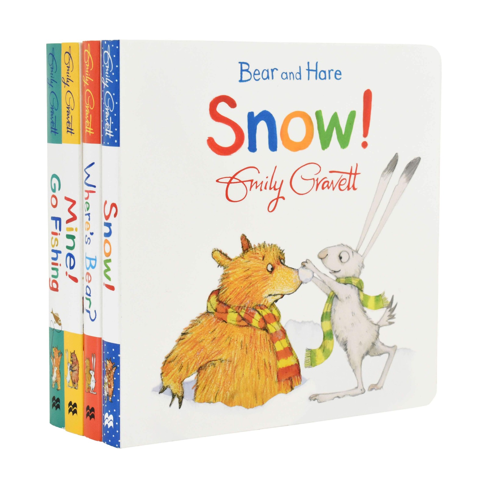 Bear and Hare 4 Books by Emily Gravett â€“ Ages 0-5 â€“ Board Book