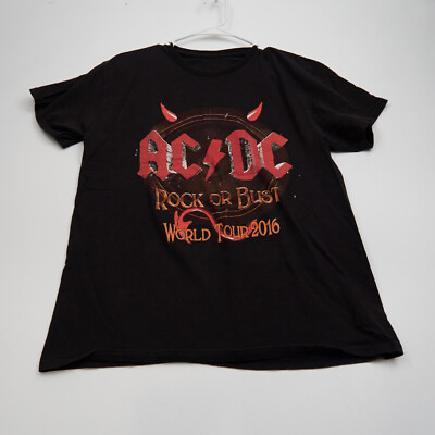 AC/DC Rock Or Bust 2016 Tour Shirt Men s Size Medium