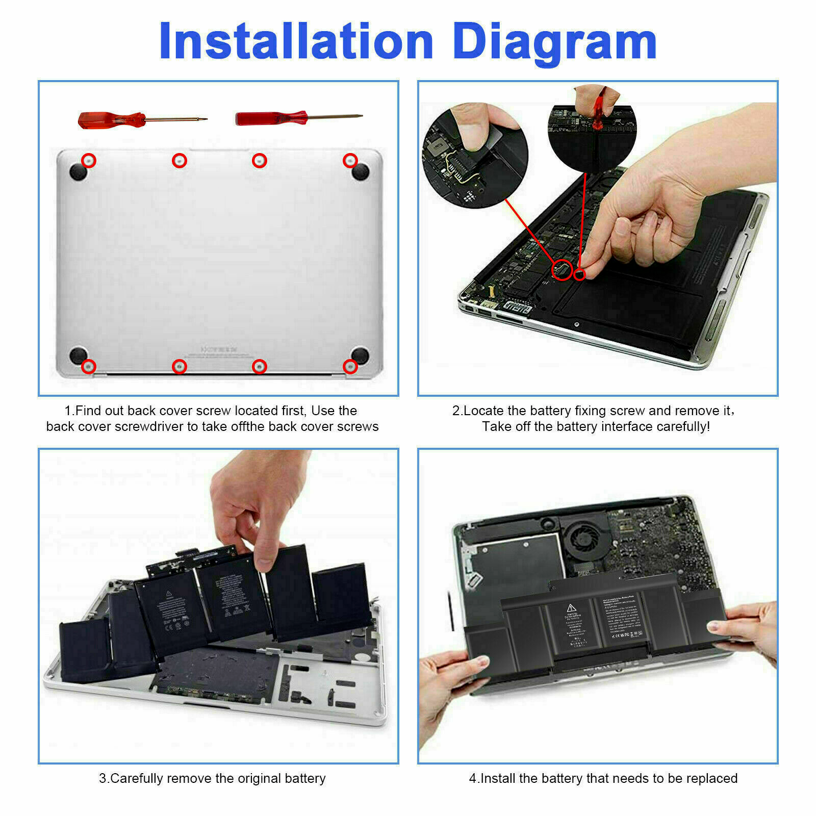 ✅A1618 Battery For Apple MacBook Pro 15''Retina A1398 Late 2013 Mid 2014 2015