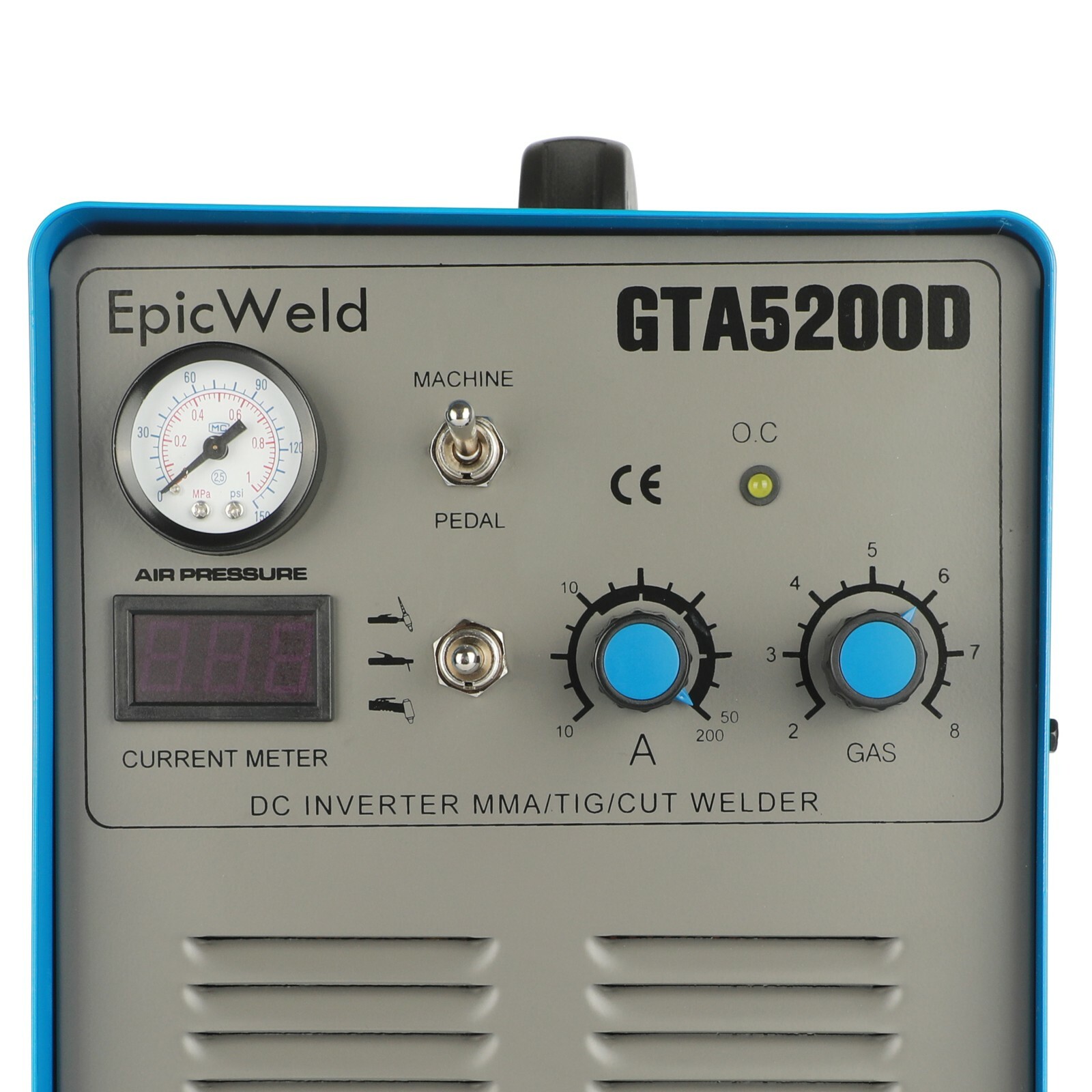 50 Amp Plasma Cutter 200 Amp Tig & Arc Welder Multi Function Foot Pedal Included