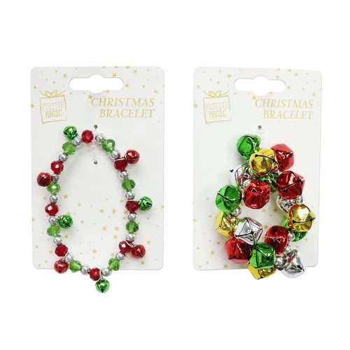 Christmas Bell Bracelet Assorted