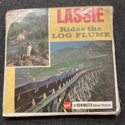 Vintage 1968 GAF Viewmaster  ''Lassie Rides the Log Flume'' Sealed _B 489