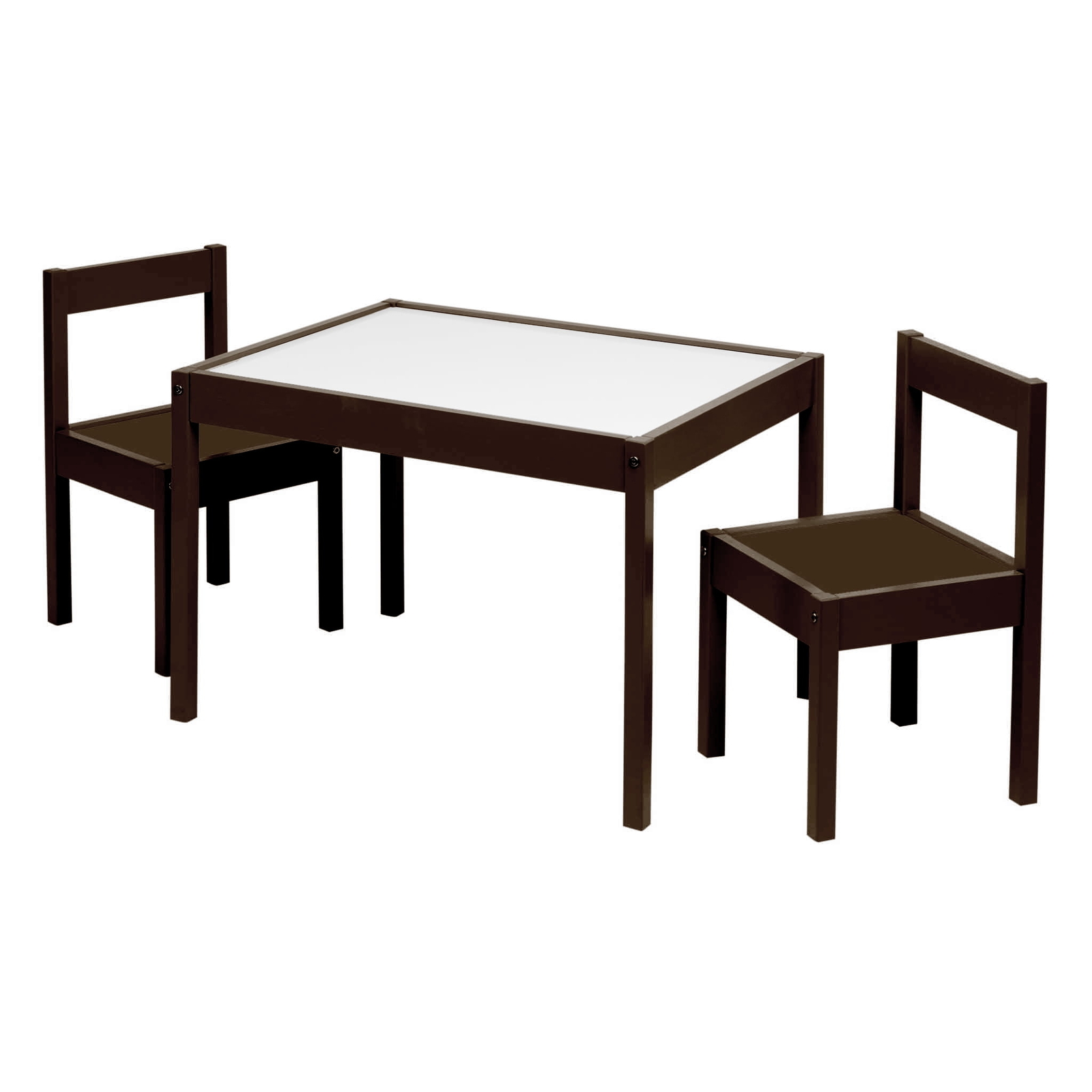3 Piece Dry Erase Activity Table Play Set Kids W/ 2 Chairs M