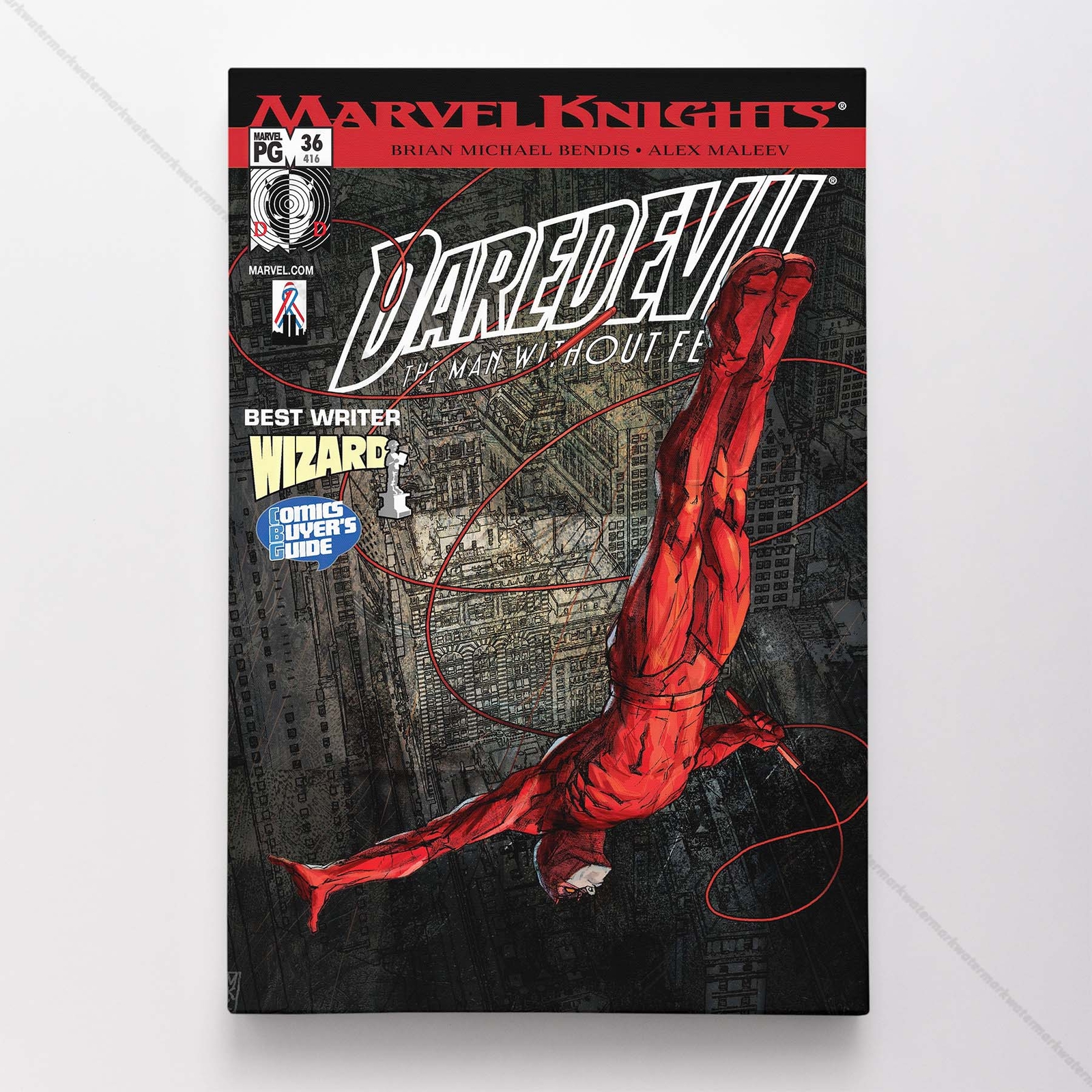 Daredevil Poster Canvas Vol 2 #416 Comic Book Art Print