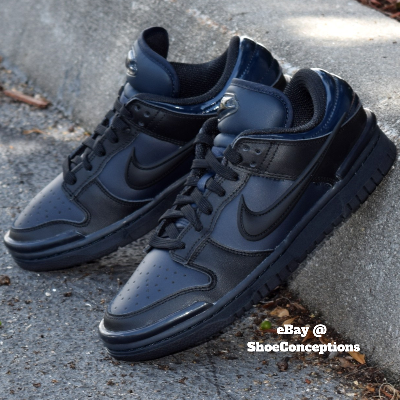 Nike Dunk Low Twist Shoes Dark Obsidian Black DZ2794-400 Nike Dunk Low Twist Shoes Dark Obsidian Black DZ2794-400