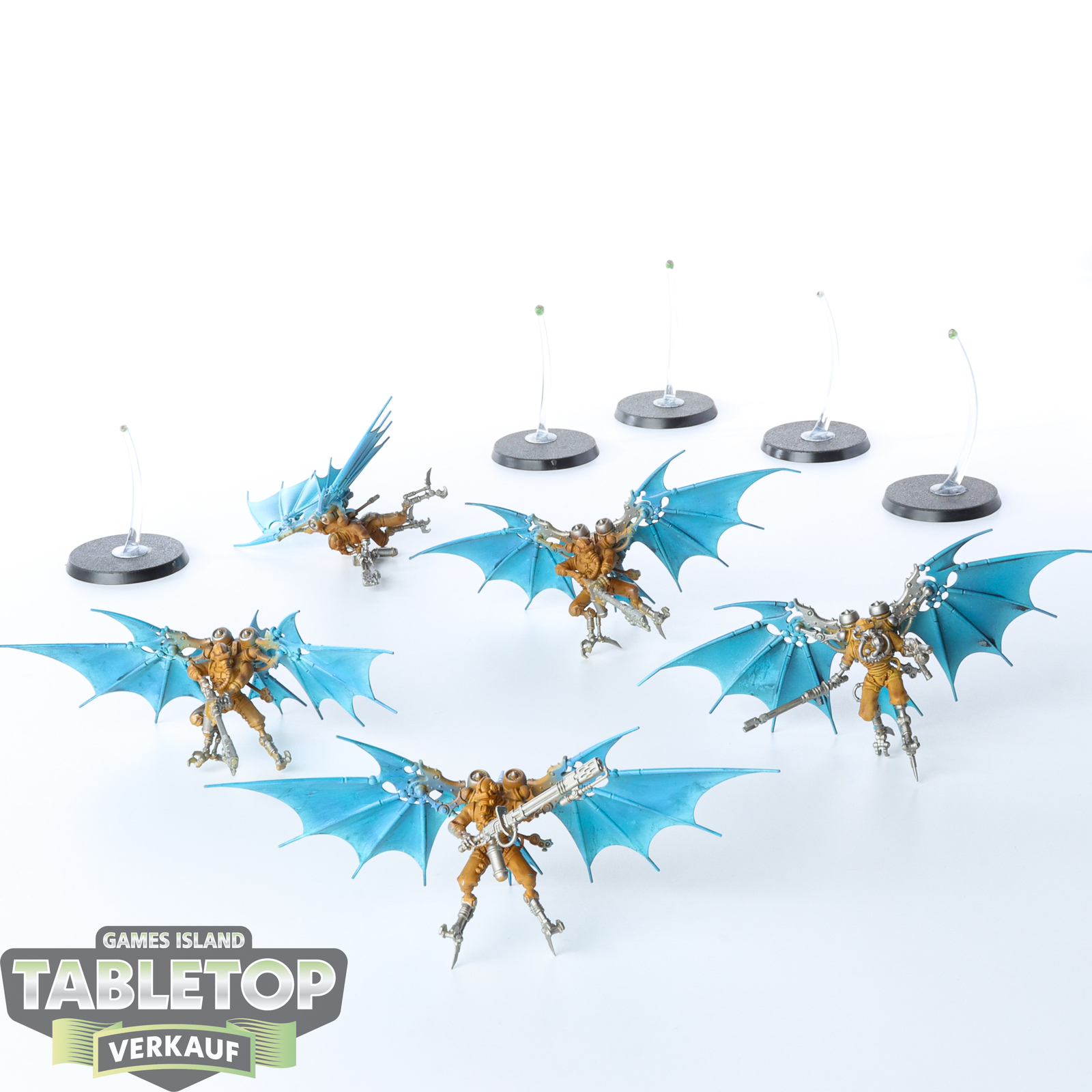 Adeptus Mechanicus - 5 x Pteraxii Sterylizors - teilweise bemalt