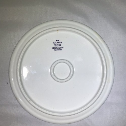 Vintage Arabia Finland Trivet Man Floral Tea Tile ARA 128 Excellent Used Cond