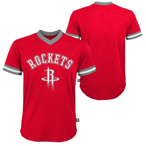 Outerstuff Модный сетчатый топ с короткими рукавами для мальчиков (8-20 лет) Houston Rockets NBA
